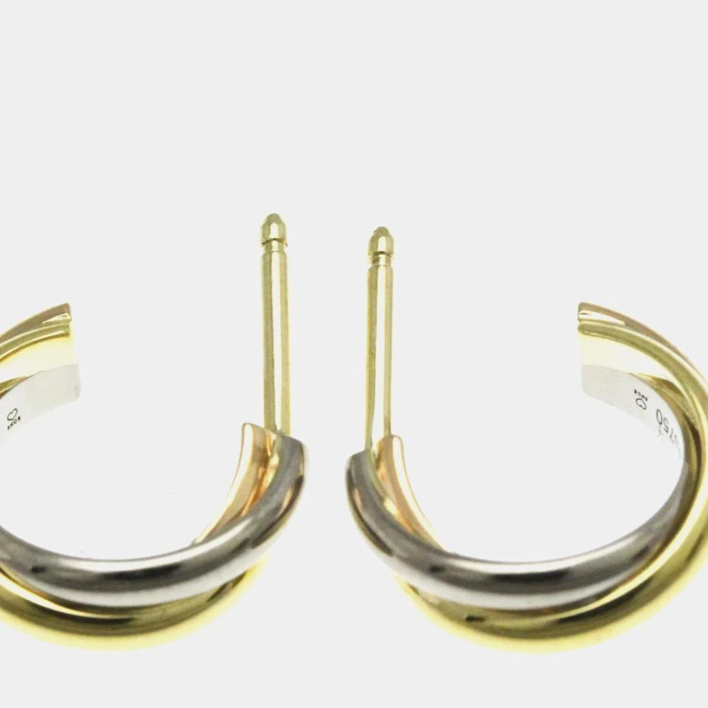 商品[二手商品] Cartier|Cartier 18K Yellow, Rose, White Gold Trinity Earring,价格¥18311,第4张图片详细描述