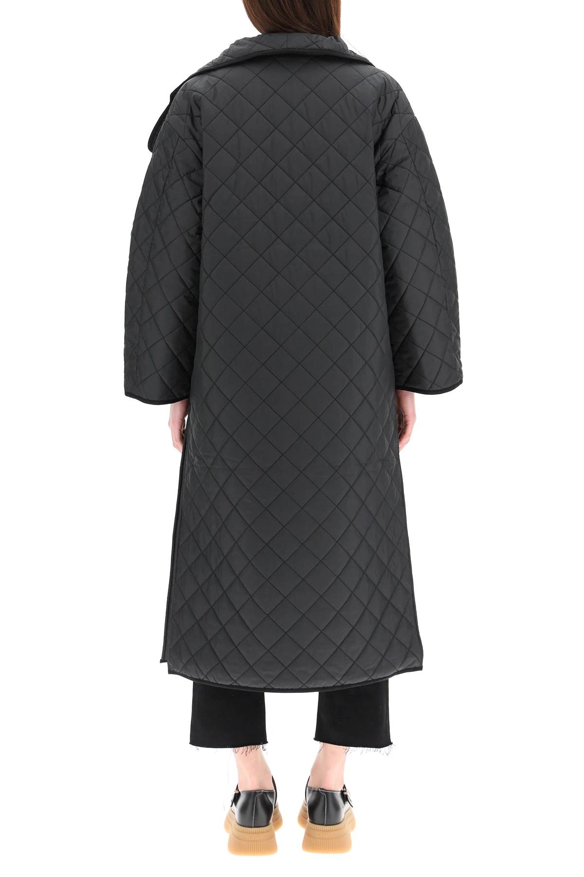 商品【商品预售7天】 Totême|Totême 女士大衣 213112732200 黑色,价格¥3459,第4张图片详细描述