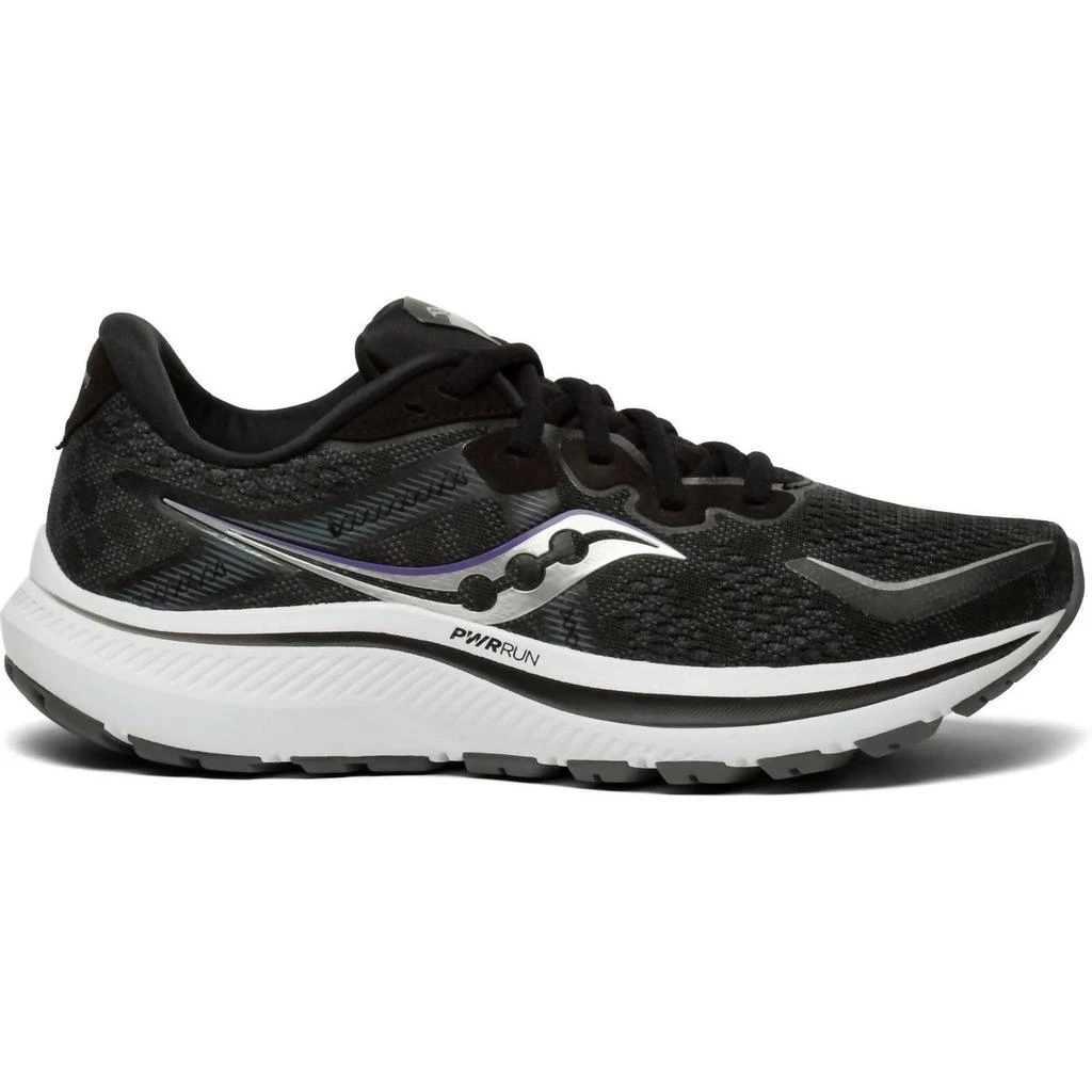 商品Saucony|Women's Omni 20 Running Shoes - Medium Width In Black/white,价格¥833,第1张图片