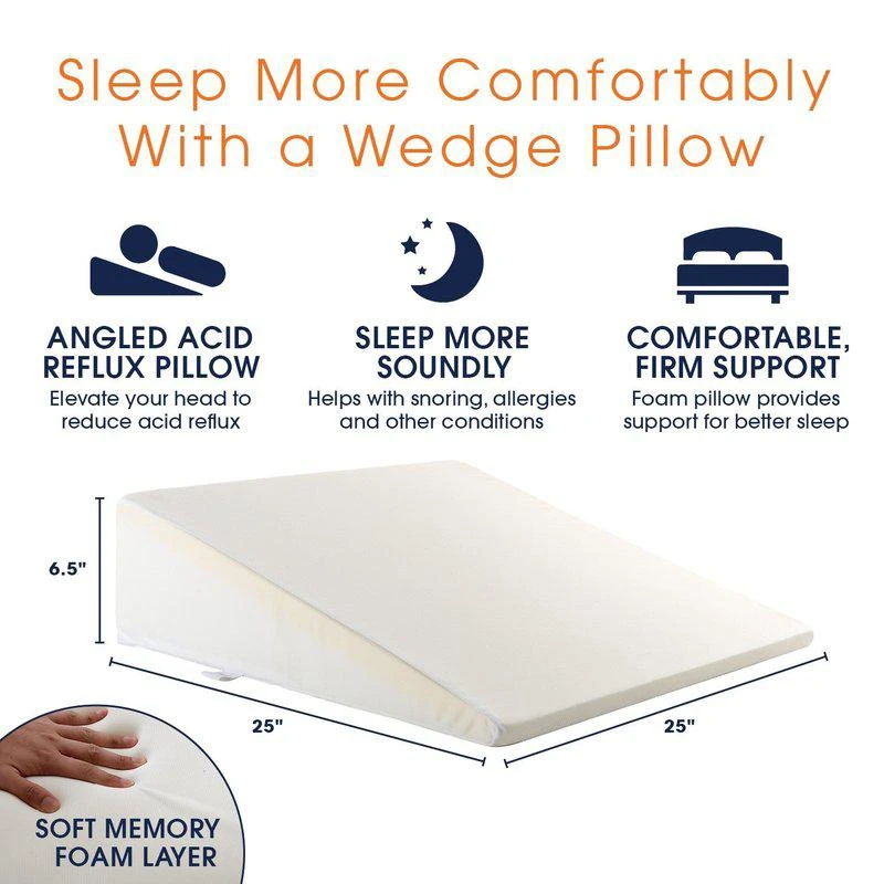 商品Cheer Collection|Memory Foam Bed Wedge Pillow,价格¥446,第2张图片详细描述