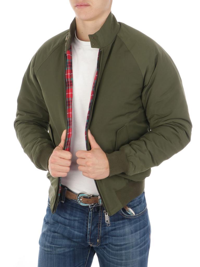 商品Baracuta|Baracuta Men's  Green Cotton Outerwear Jacket,价格¥3290-¥3329,第5张图片详细描述