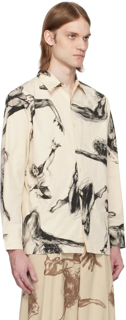 商品KidSuper|Beige Trapeze Performer Button Up Shirt,价格¥811,第2张图片详细描述
