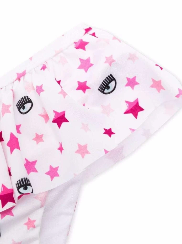 商品Chiara Ferragni|Chiara Ferragni Stars Stretch Fabric Bikini With Ruffles,价格¥831,第3张图片详细描述