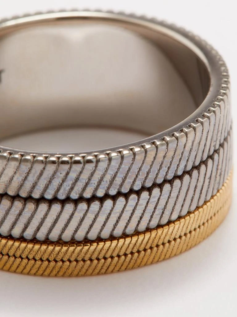 商品Yves Saint Laurent|Tandem two-tone ring,价格¥4086,第4张图片详细描述