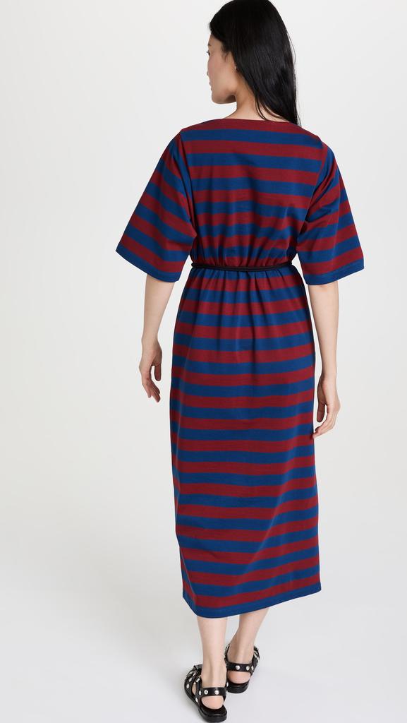 Tory Burch 汤丽柏琦 平针织条纹连衣裙商品第3张图片规格展示