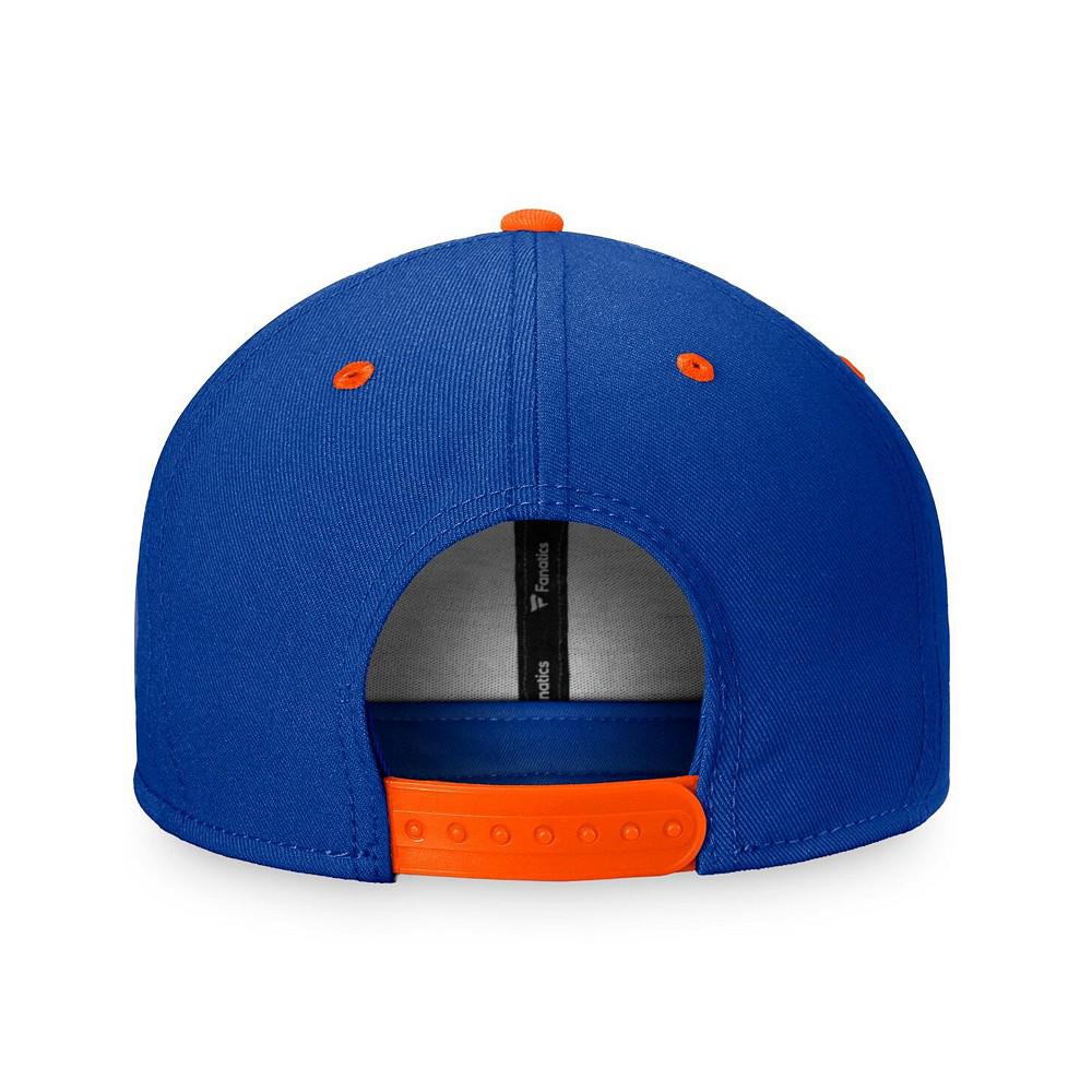 Men's Branded Royal, Orange New York Islanders Iconic Two-Tone Snapback Hat商品第2张图片规格展示