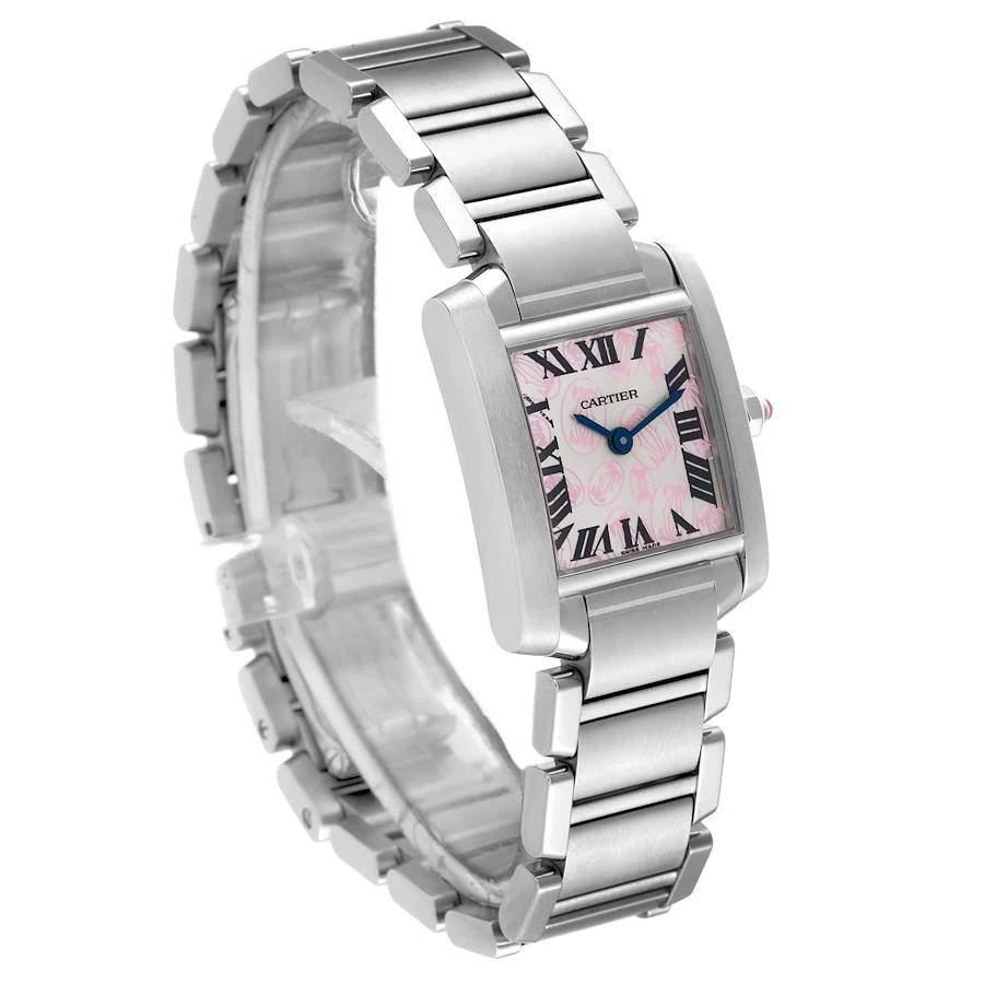 商品[二手商品] Cartier|Cartier Pink Stainless Steel Tank Francaise W51031Q3 Women's Wristwatch 25 mm,价格¥26937,第5张图片详细描述