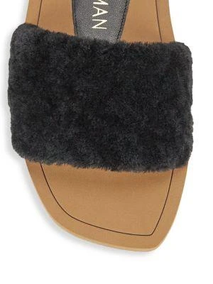 商品Stuart Weitzman|Women's Cammy Shearling-Strap Slide Sandals,价格¥240,第3张图片详细描述