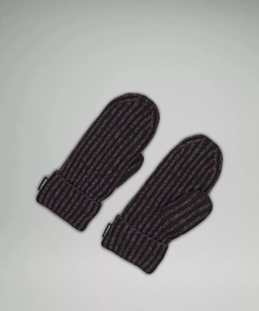 商品Lululemon|Women's Textured Fleece-Lined Knit Mittens,价格¥157,第1张图片