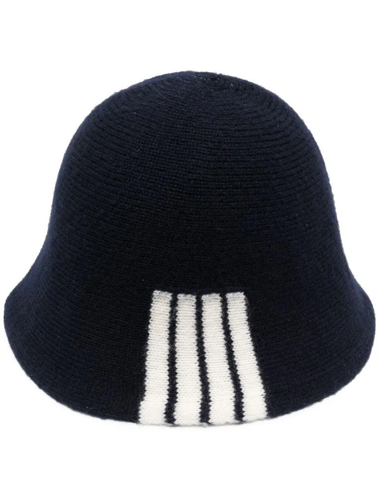 商品Thom Browne|Thom browne 4 bar stripe knitted bucket hat,价格¥5353,第1张图片