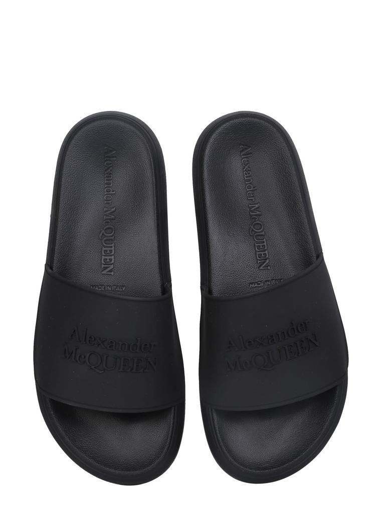 Alexander McQueen Rubber Slide Sandals商品第2张图片规格展示