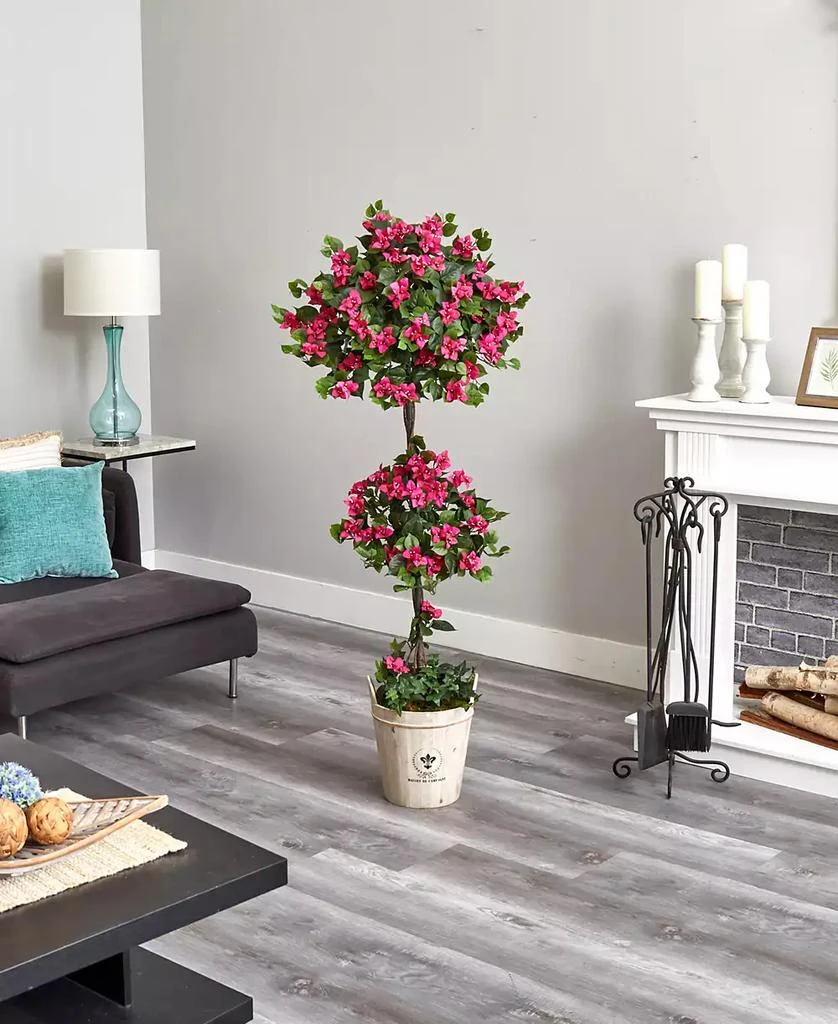 5.5' Bougainvillea Artificial Tree with European Barrel Planter �商品