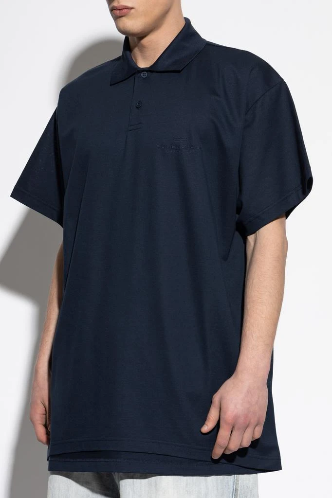 商品Balenciaga|Polo with embroidered logo,价格¥8760,第3张图片详细描述