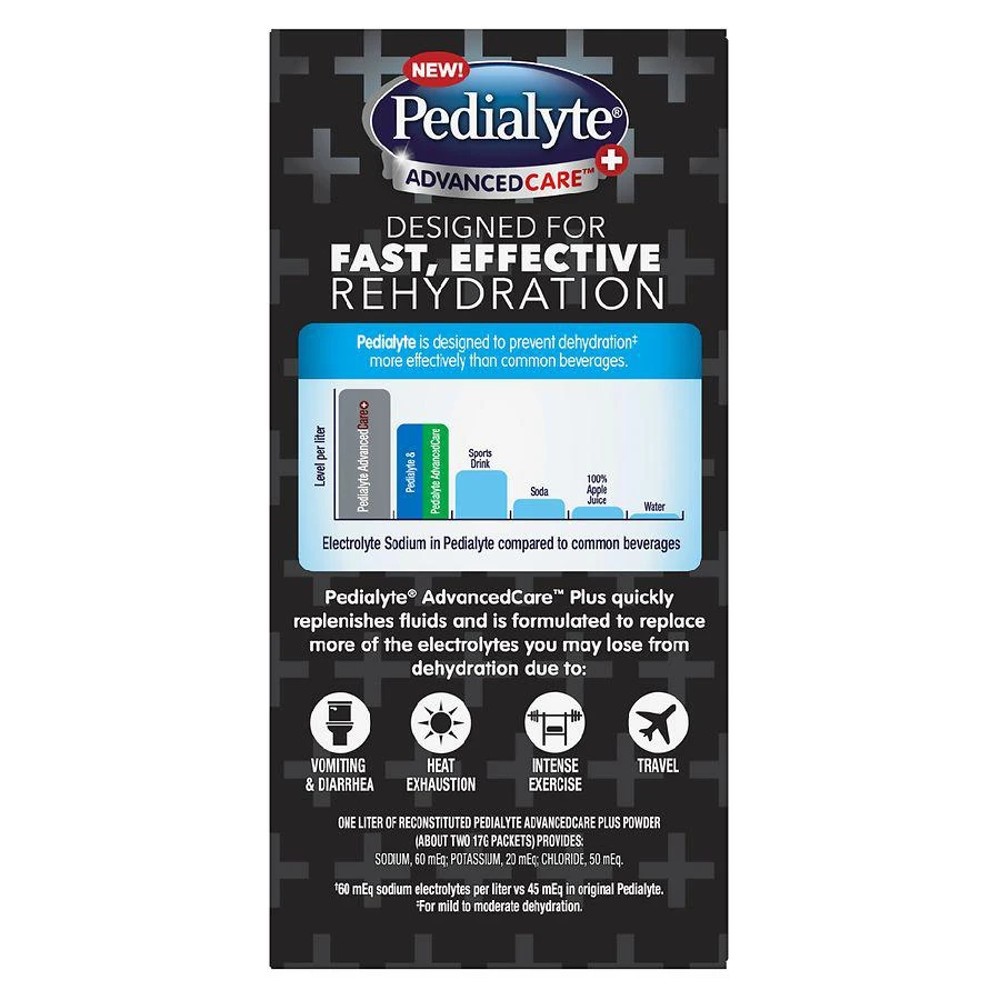 商品Pedialyte|AdvancedCare Plus Electrolyte Powder Berry Frost,价格¥121,第5张图片详细描述