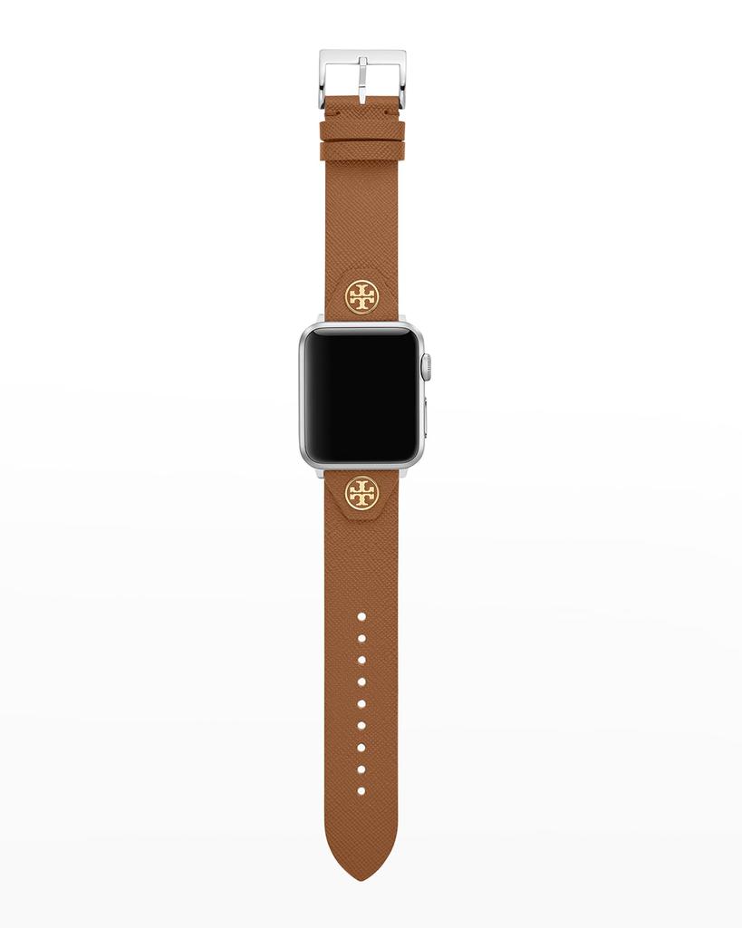 Saffiano Leather Apple Watch Band in Luggage, 38-40mm商品第2张图片规格展示