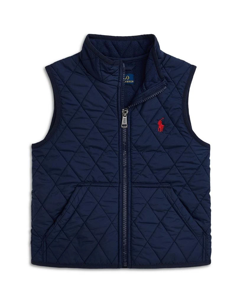 商品Ralph Lauren|Boys' Quilted Fleece Lined Vest - Little Kid, Big Kid,价格¥561,第1张图片