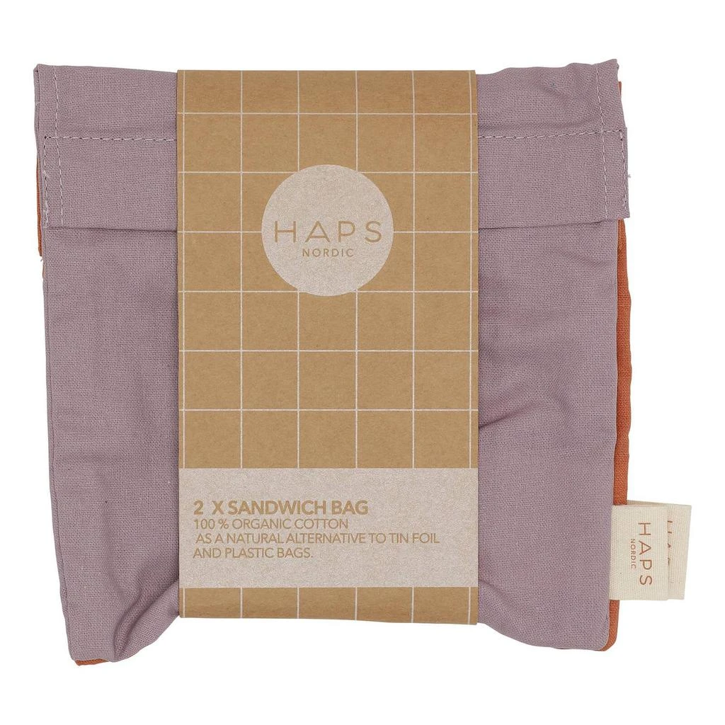 商品The Hut|Haps Nordic Sustainable Cotton Sandwich Bags - Spring Mix,价格¥85,第2张图片详细描述