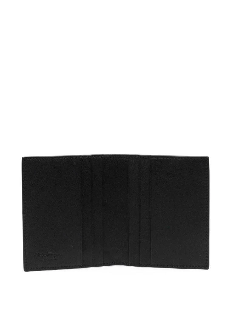 商品Salvatore Ferragamo|Blue Cardholder With Silver-tone Gancini Logo In Calf Leather Man,价格¥1967,第3张图片详细描述