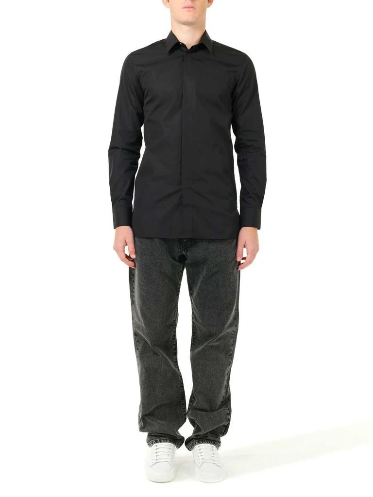 商品Givenchy|Givenchy 4G Embroidered Long-Sleeved Shirt,价格¥3671,第3张图片详细描述