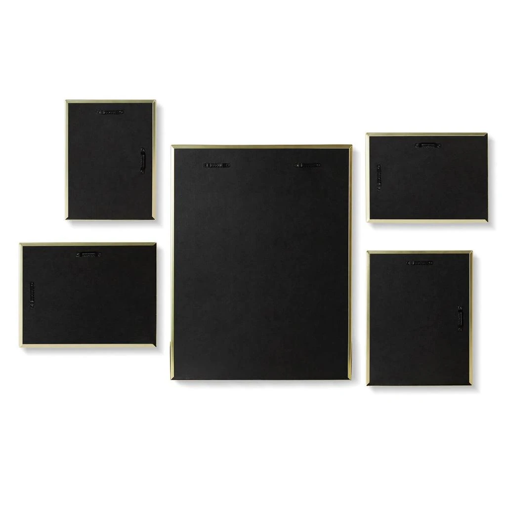 商品Umbra|Umbra Matinee Gallery Frames (Set of 5) - Matte Brass,价格¥615,第4张图片详细描述