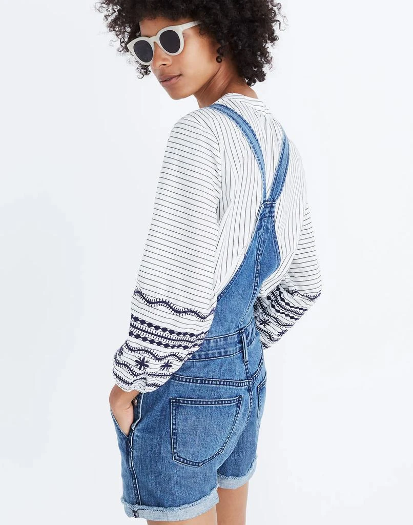 商品Madewell|Adirondack Short Overalls in Dawkins Wash,价格¥515,第3张图片详细描述