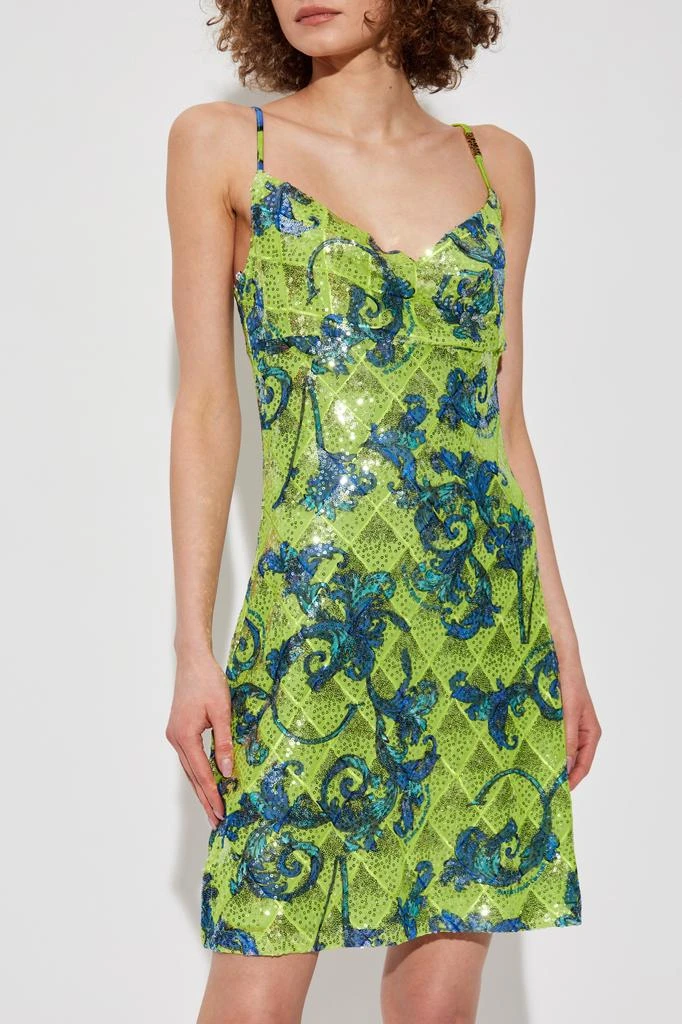 商品Versace|Sequin dress with barocco pattern,价格¥2606,第3张图片详细描述