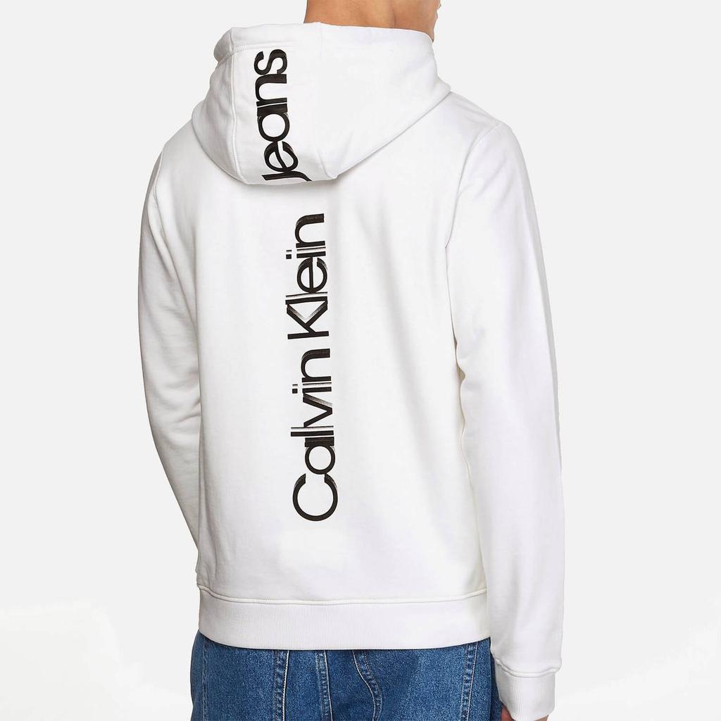 Calvin Klein Jeans Men's Institutional Hoodie - Bright White商品第2张图片规格展示