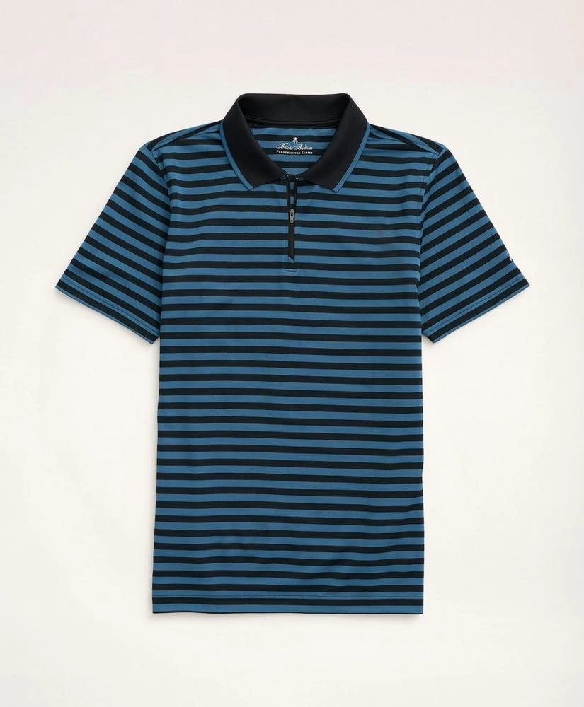 商品Brooks Brothers|Brooks Brothers Stretch Performance Series Zip Jersey Polo Shirt,价格¥375,第1张图片