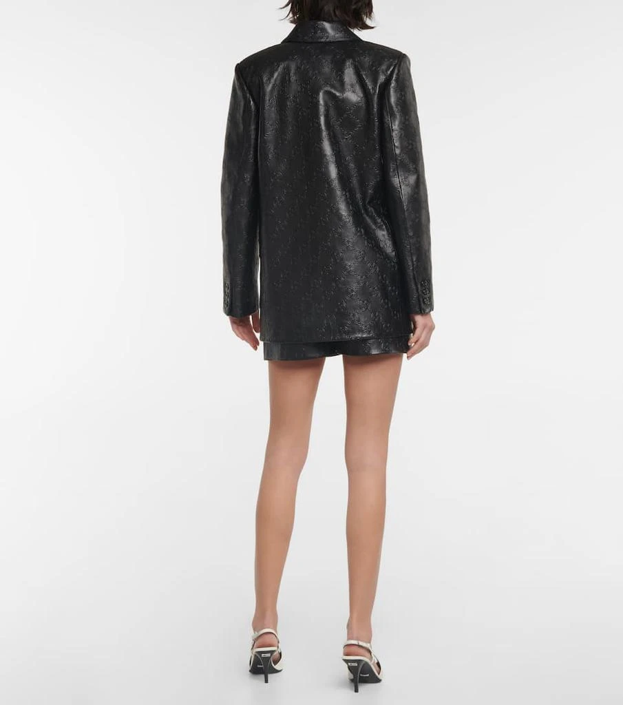 商品Gucci|GG Supreme leather blazer,价格¥32744,第3张图片详细描述