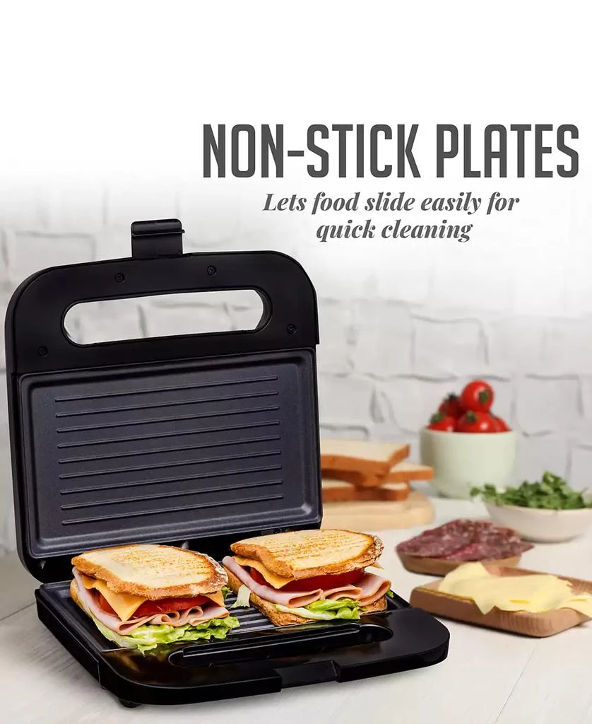 商品OVENTE|750W Electric Panini Press Grill Breakfast Sandwich Maker GP0401B,价格¥226,第4张图片详细描述