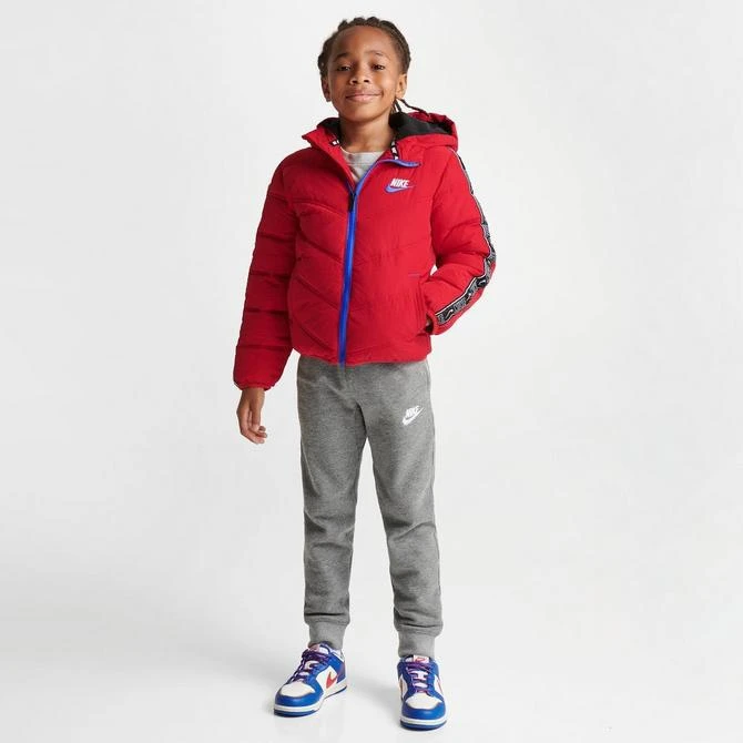 商品NIKE|Little Kids' Nike Futura Taped Puffer Jacket,价格¥225,第2张图片详细描述