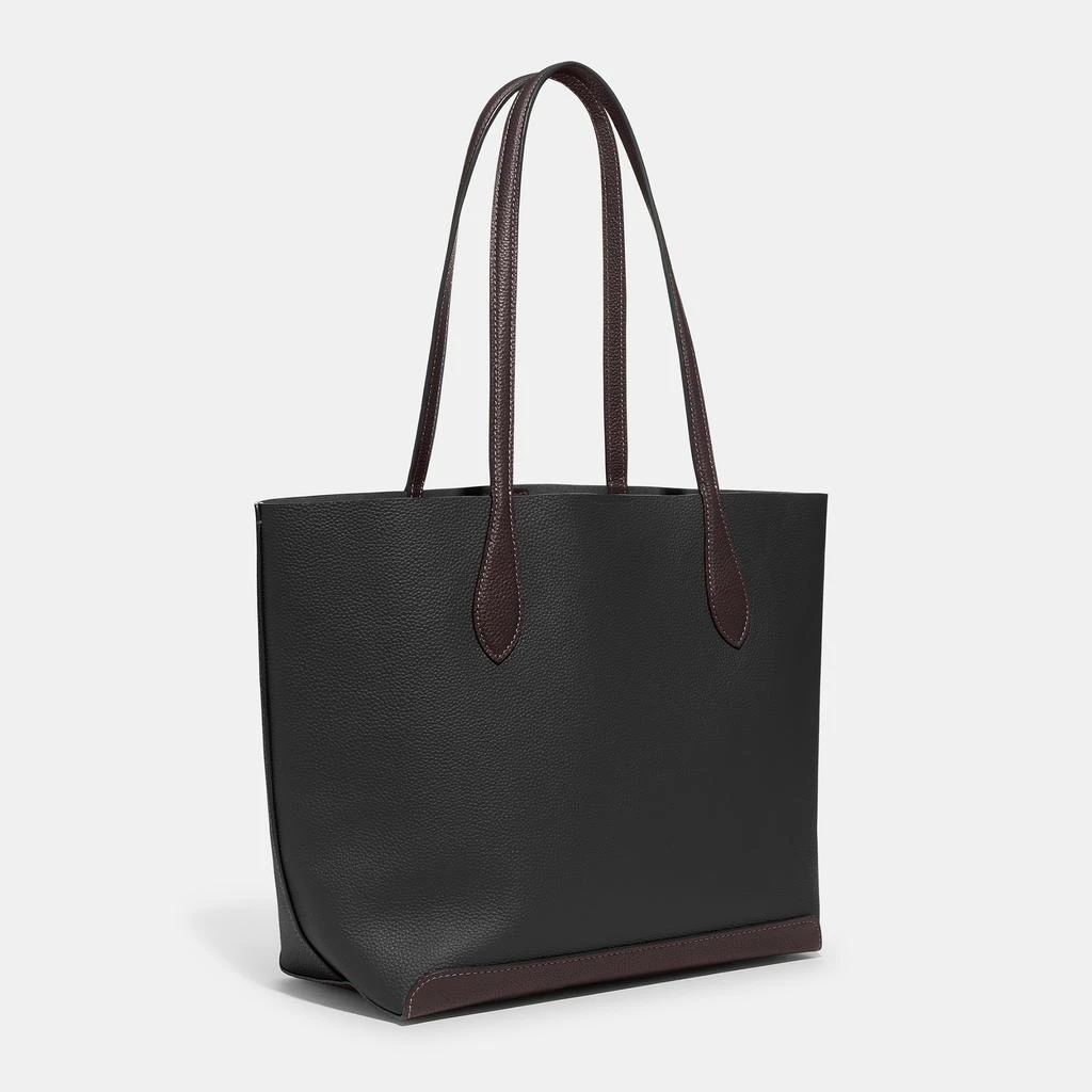 商品Coach|Coach Women's Colourblock Leather Kia Tote Bag - Black Multi,价格¥1196,第4张图片详细描述