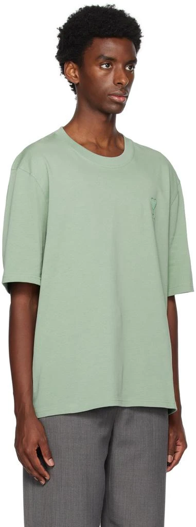 商品AMI|SSENSE Exclusive Green Ami de Cœur T-Shirt,价格¥939,第2张图片详细描述