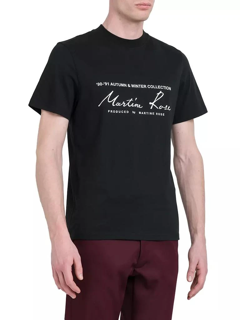 商品Martine Rose|Logo Cotton T-Shirt,价格¥621,第4张图片详细描述