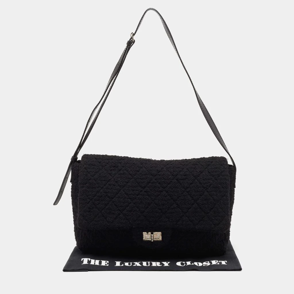 Chanel Black Quilted Tweed Reissue 2.55 XL Flap Bag 商品