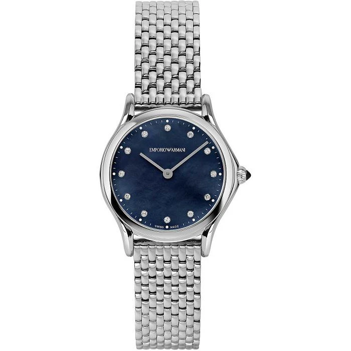 商品Emporio Armani|Quartz Diamond Blue Mother of Pearl Dial Ladies Watch ARS7507,价格¥1342,第1张图片