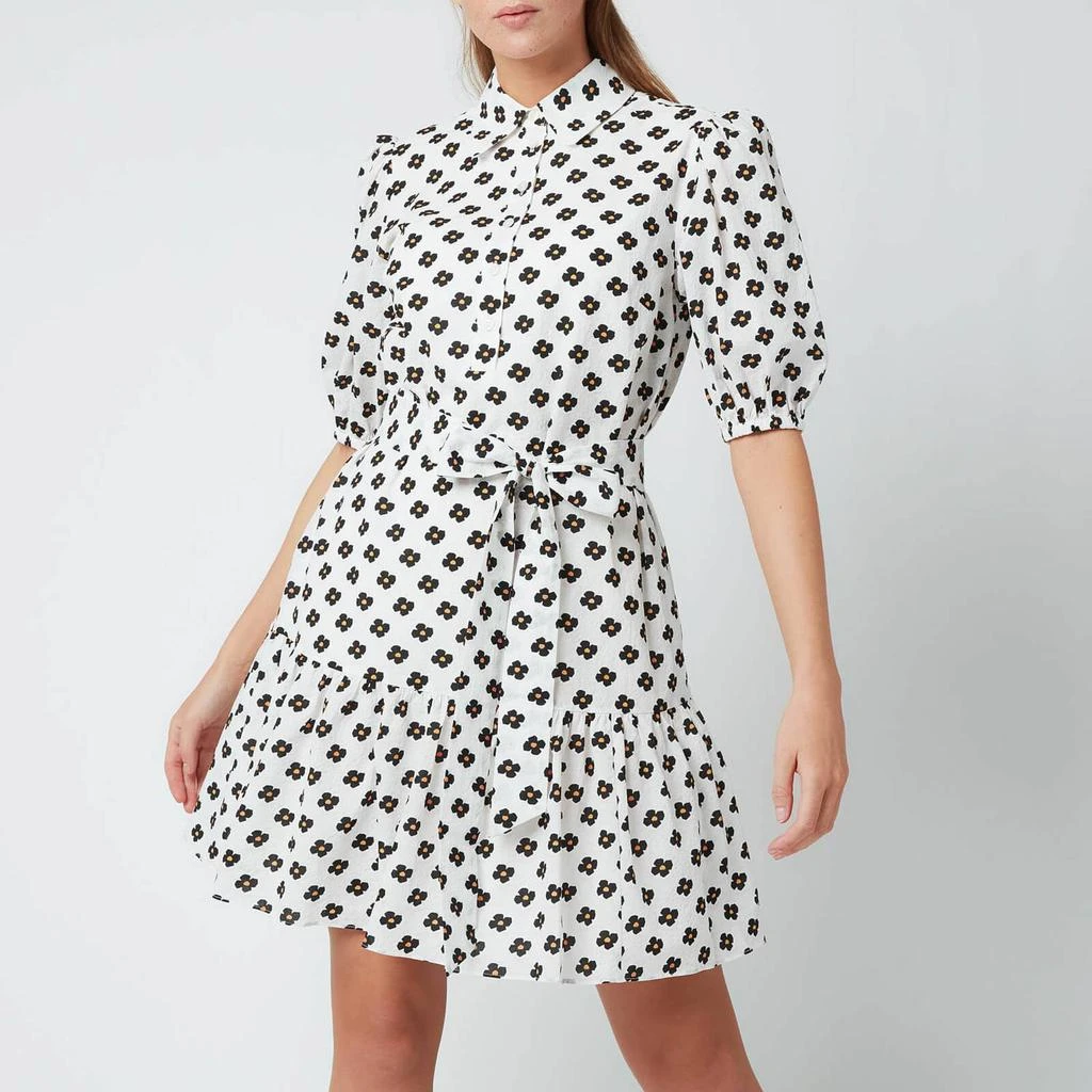 商品Kate Spade|Kate Spade New York Women's Block Floral Shirt Dress - Cream,价格¥1185,第1张图片