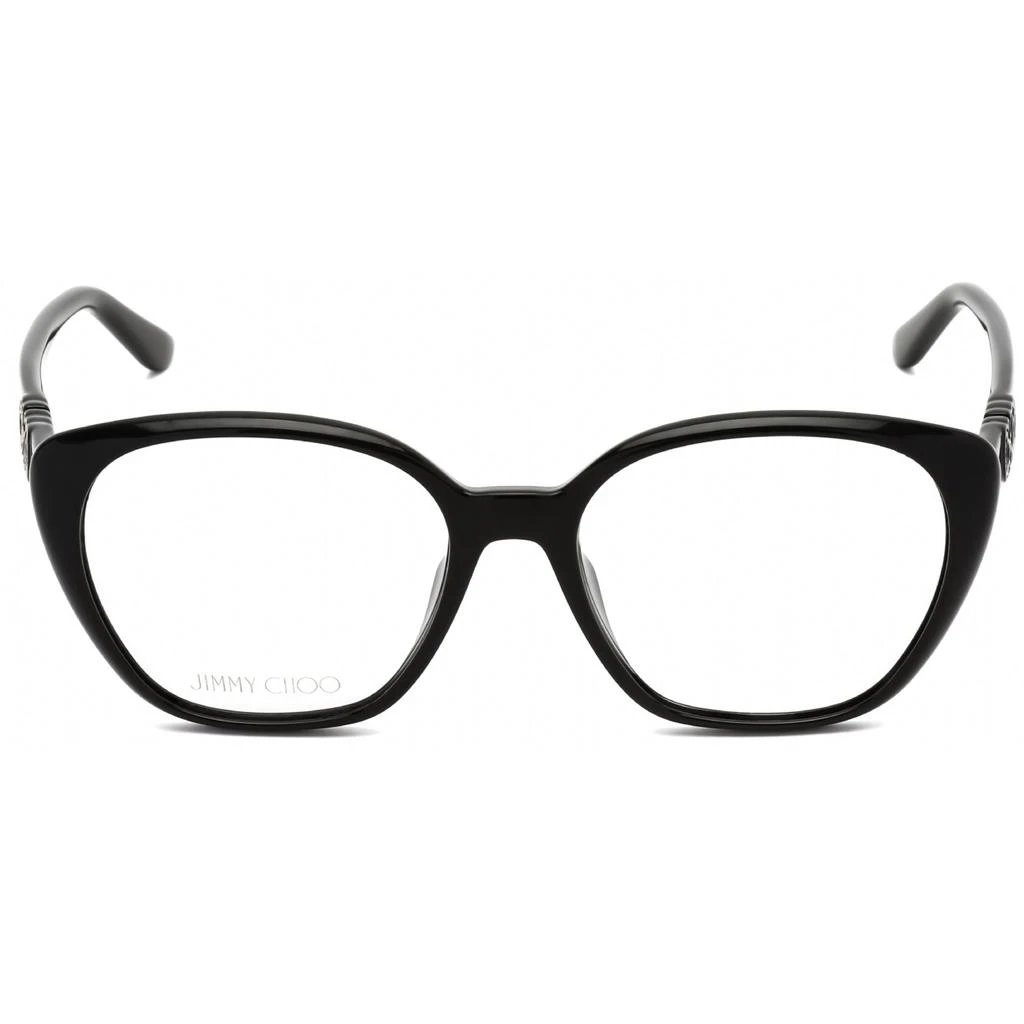 商品Jimmy Choo|Jimmy Choo Women's Eyeglasses - Clear Lens Black Cat Eye Frame | JC 252/F 0807 00,价格¥386,第1张图片