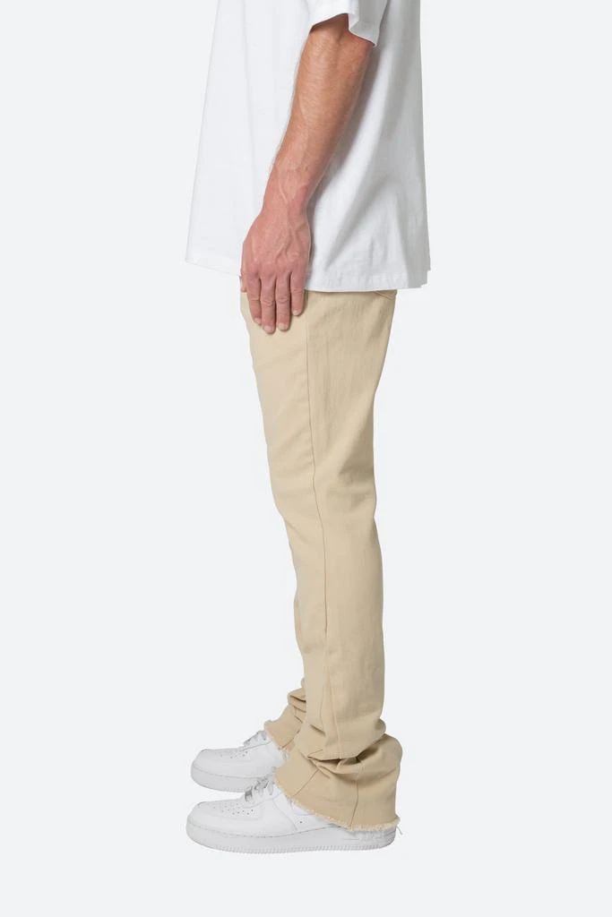 商品MNML|Twill Slim Stacked Pants - Khaki,价格¥502,第3张图片详细描述