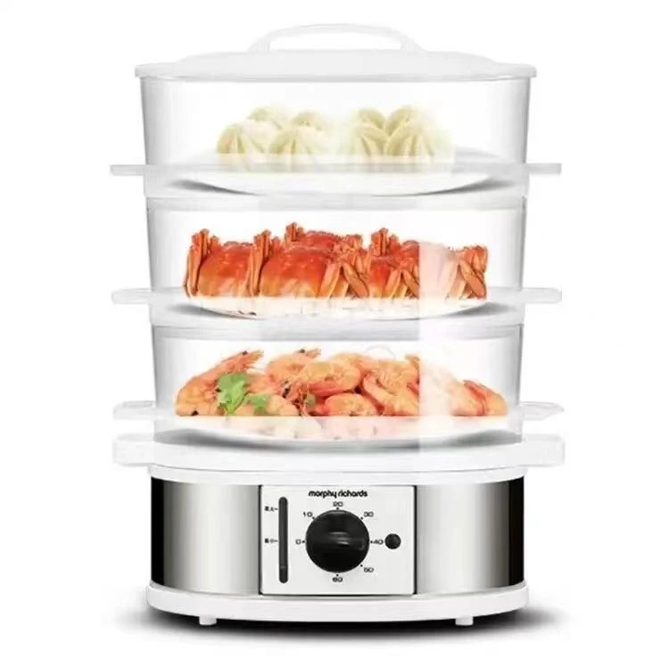 电蒸锅多功能家用自动断电蒸汽锅3层大容量电蒸笼MR1148  商品