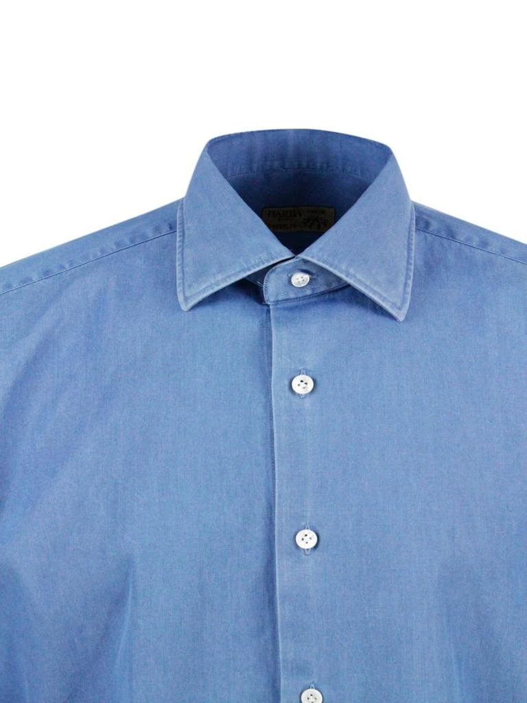 商品BARBA|Barba Shirts in Blue,价格¥1020,第4张图片详细描述