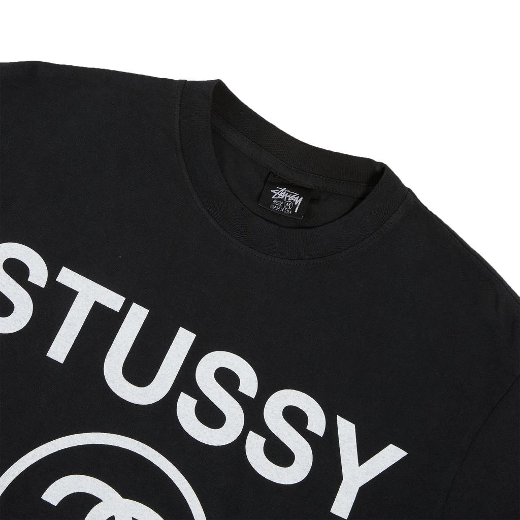 商品STUSSY|Stussy No. 4 Pigment Dyed Short Sleeve T-Shirt - men's,价格¥292,第2张图片详细描述