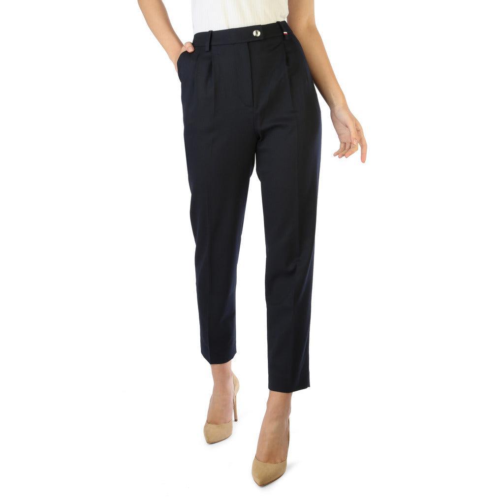 商品Tommy Hilfiger|Tommy Hilfiger solid color regular fit Trousers,价格¥610,第1张图片