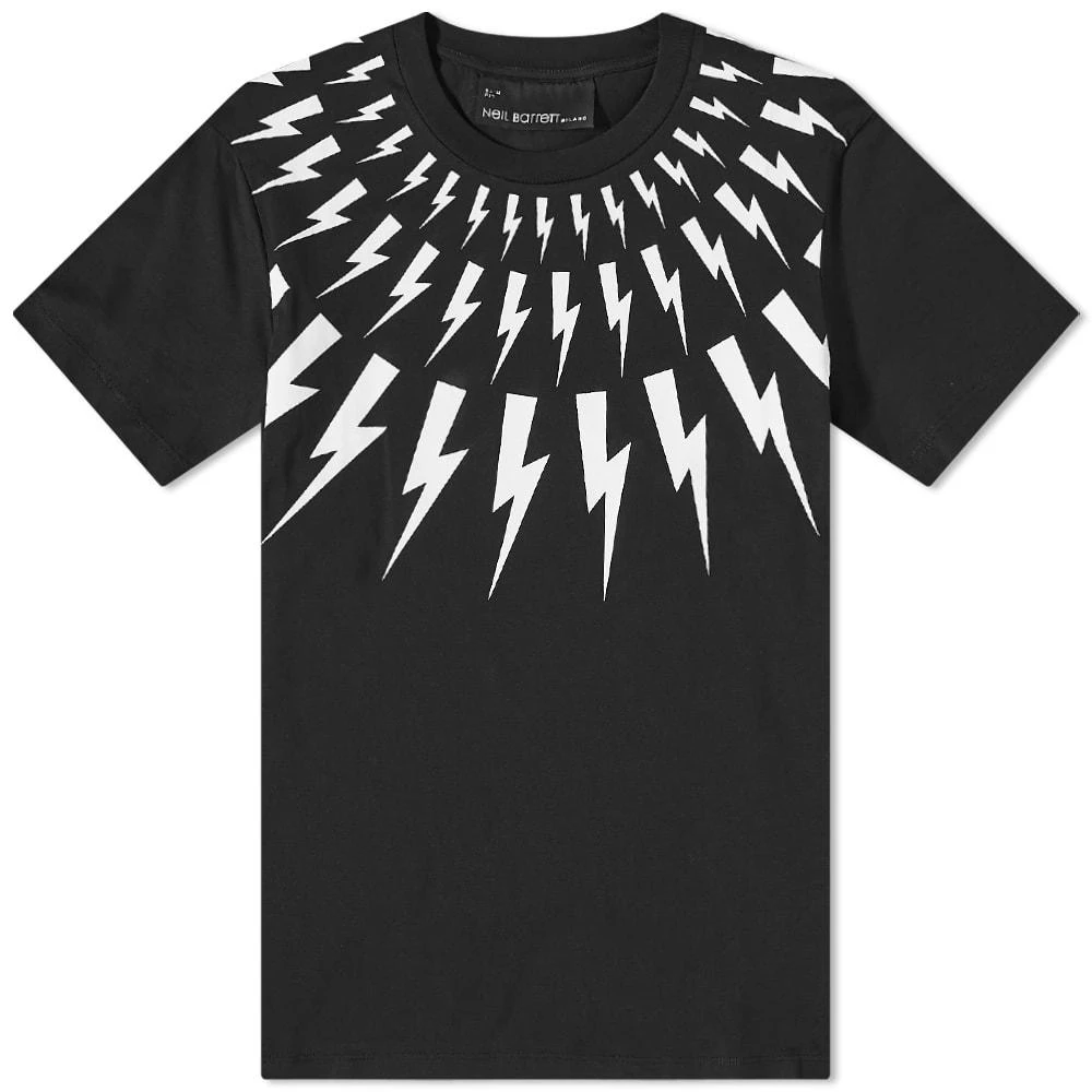 商品Neil Barrett|Neil Barrett Fairisle Thunderbolt Tee,价格¥793,第1张图片