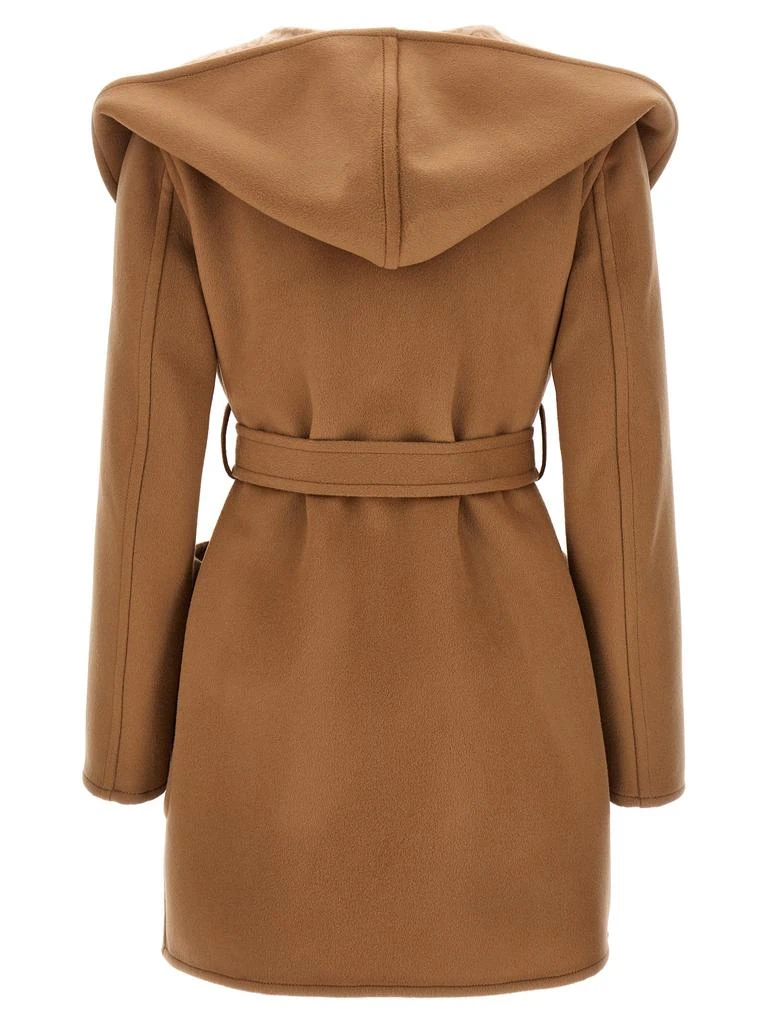商品Tory Burch|T-Monogram Coats, Trench Coats Beige,价格¥4976,第2张图片详细描述