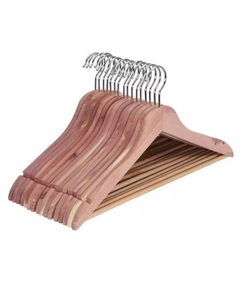 商品Household Essentials|Slim Profile Cedar Hangers, Set of 16,价格¥733,第1张图片