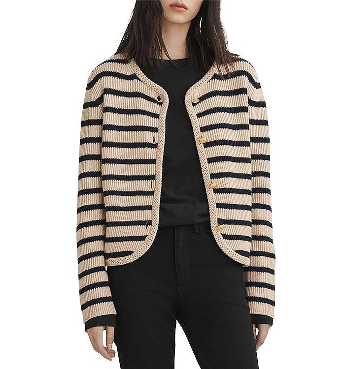 商品Rag & Bone|Nancy Striped Cardigan,价格¥2070,第1张图片详细描述