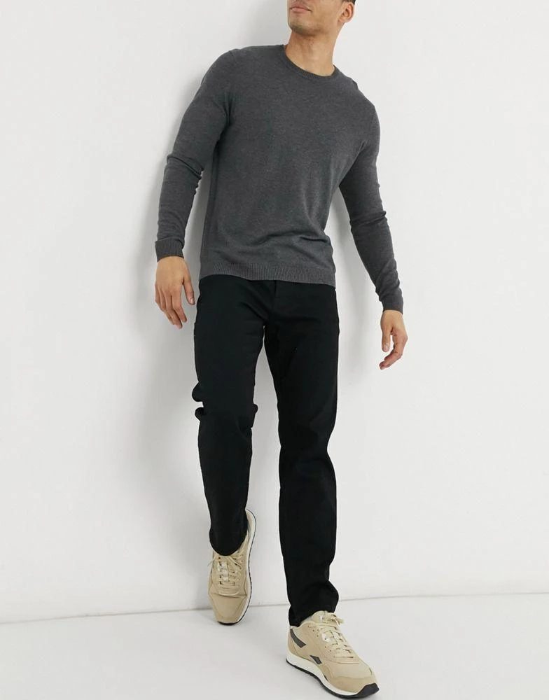 商品Jack & Jones|Jack & Jones Intelligence Mike straight fit jeans in black,价格¥429,第1张图片