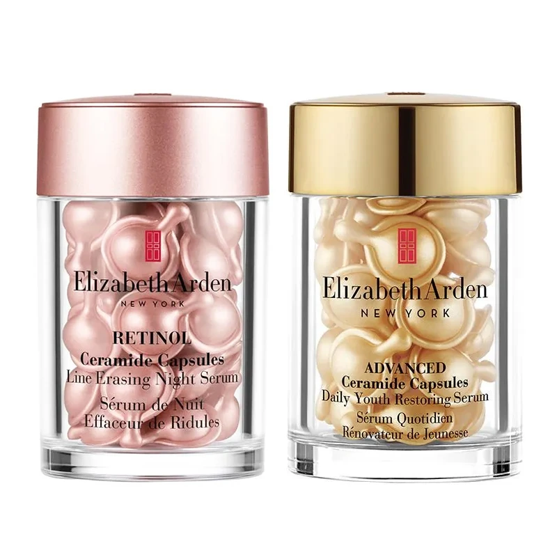 商品Elizabeth Arden|伊丽莎白雅顿时空焕活胶囊精华液金胶粉胶30粒持续修护【香港直邮】Retinol Ceramide,价格¥152,第1张图片
