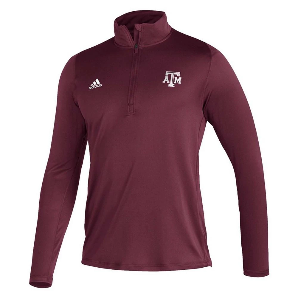 商品Adidas|Men's Maroon Texas A M Aggies Freelift Sport Raglan Quarter-Zip Jacket,价格¥329,第2张图片详细描述